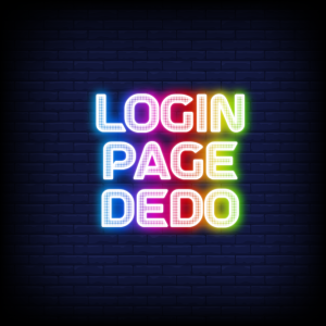 Login Page Dedo